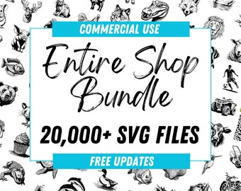 svg mega bundle, entire shop sale, whole shop bundle, all files in my shop, svg files for cricut, cricut downloads, commercial use