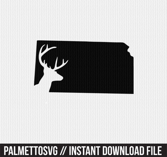 Download Free Kanasas Deer Hunting Svg Dxf File Stencil Instant Download Etsy SVG Cut Files