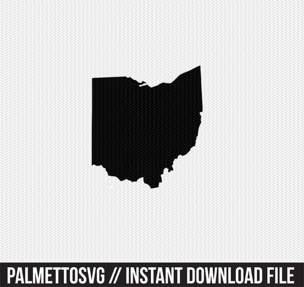 Download Ohio Svg Dxf Jpeg Png File Stencil Monogram Frame Silhouette Cameo Cricut Clip Art Commercial Use