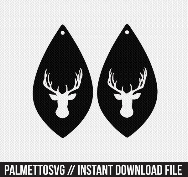 Deer earring template earring svg gift tags cricut download Etsy