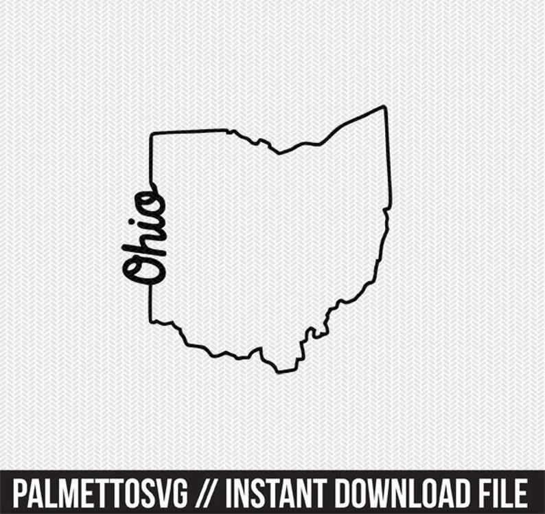 Download Ohio Svg Dxf File Instant Download Stencil Silhouette Cameo Cricut Downloads Cut File Downloads Clip Art Commercial Use Visual Arts Craft Supplies Tools Kromasol Com