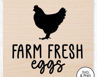 Farm Fresh Eggs PNG SVG Files, Laser Engraving Files, Laser Burning, Laser Ready, Laser Cut File, Laser Burn PNG, Glowforge, Cricut