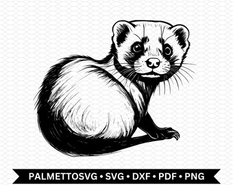 ferret svg, ferret dxf, ferret cut file, ferret png, ferret clip art, cricut download, commercial use, digital download