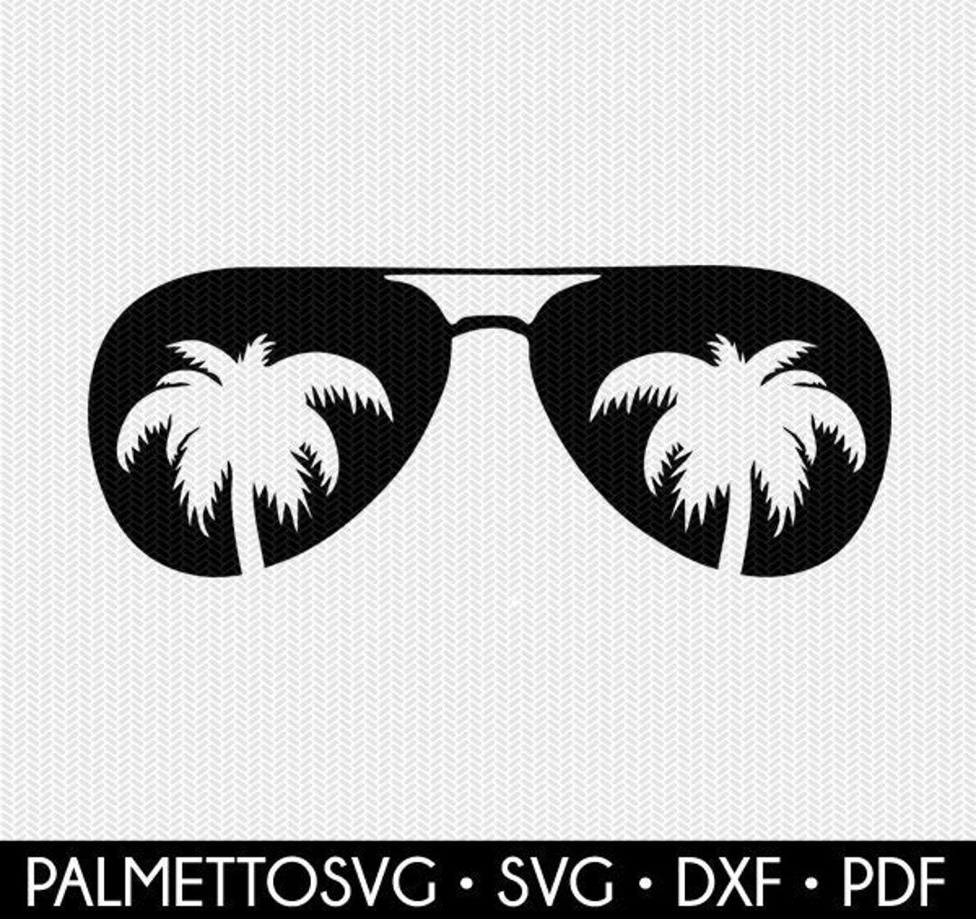 Sunglasses svg palm trees svg palm tree dxf summer svg - Etsy France