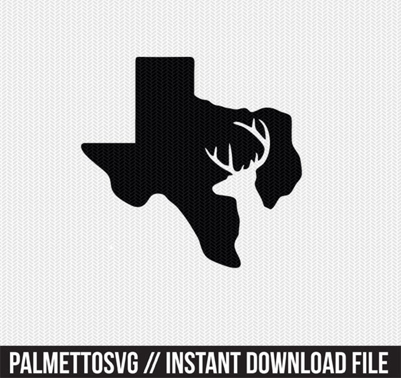 Download Texas deer hunting svg dxf file stencil instant download | Etsy