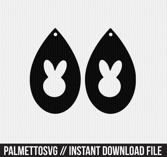 Download Bunny Earring Template Earring Svg Gift Tags Cricut Download Etsy