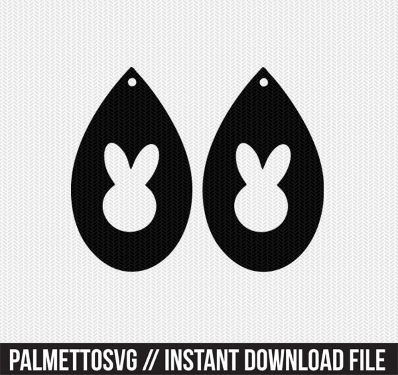Download Bunny earring template earring svg gift tags cricut ...
