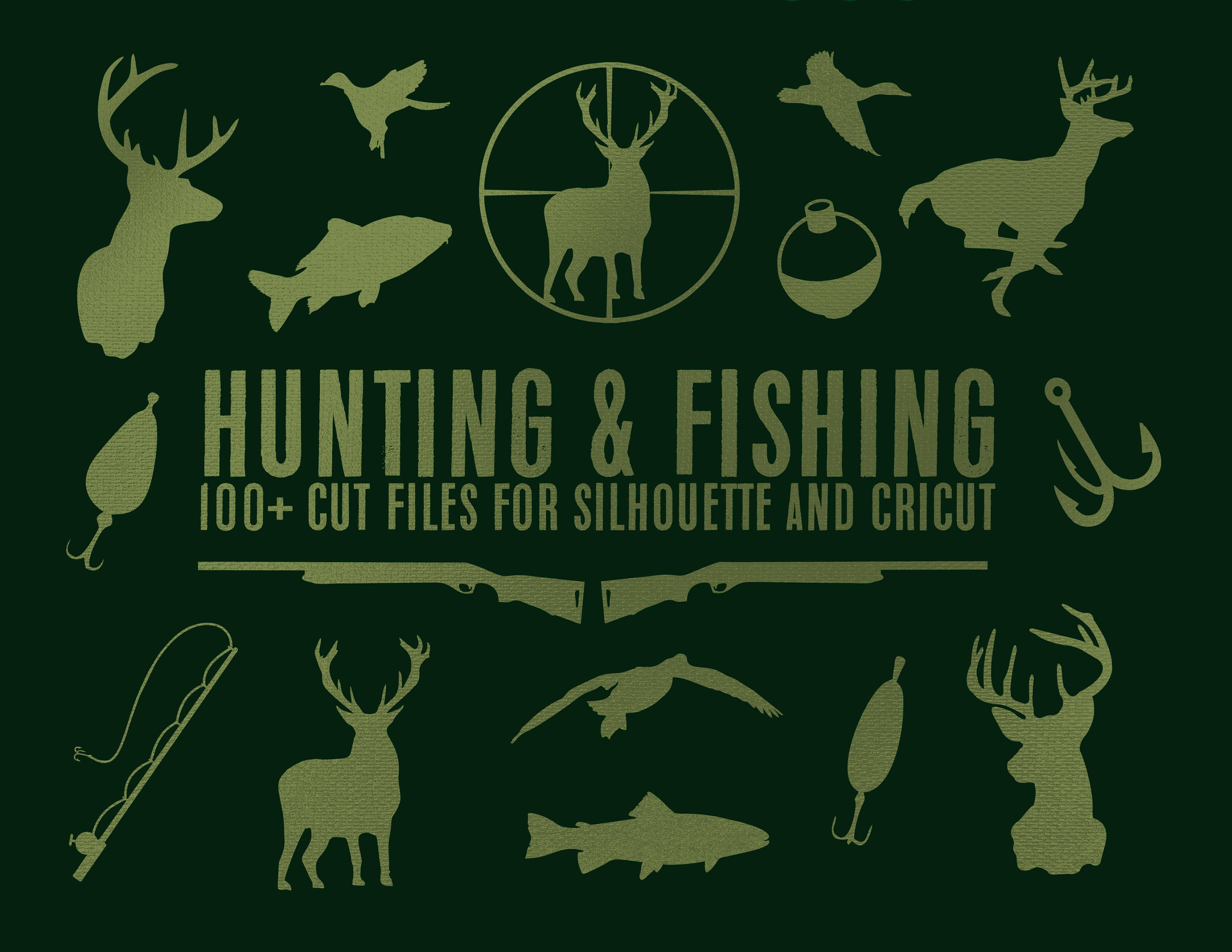 Download sale // hunting & fishing collection // svg dxf file ...