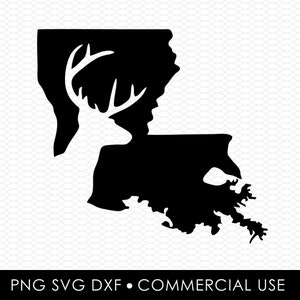 deer louisiana svg dxf png, laser cut file, sublimation design, laser burn file, sublimation png, laser engraving, cricut download
