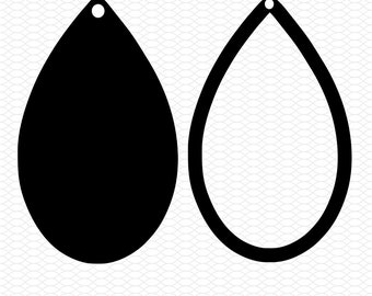 teardrop earring svg dxf png, laser cut file, sublimation design, svg cut file, sublimation png, laser engraving, cricut download