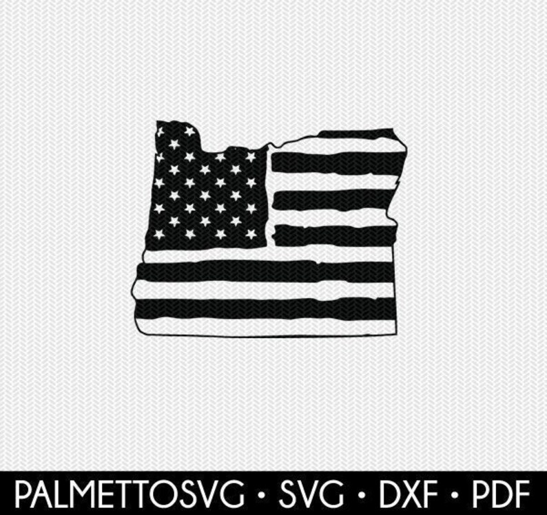 oregon american flag svg dxf stencil High quality new silhoue monogram file frame Direct stock discount