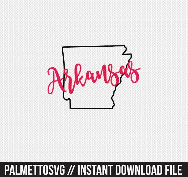 Download Arkansas Outline Svg Dxf File Stencil Monogram Frame Silhouette Cameo Cricut Download Clip Art Commercial Use