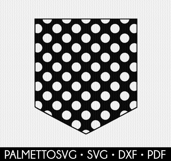 Download polka dots pocket svg dxf file instant download silhouette ...