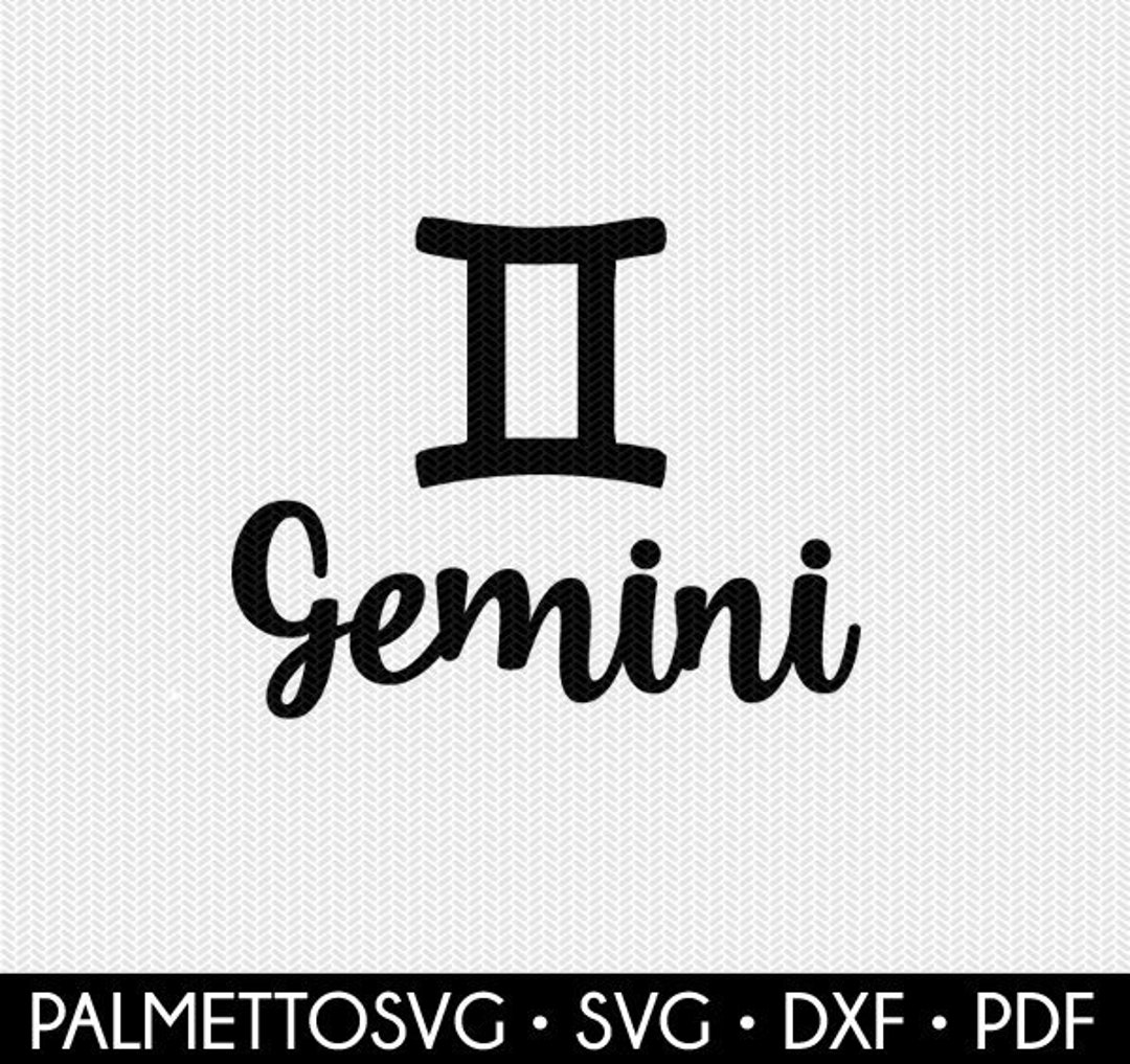 Gemini Svg Gemini Cut File Gemini Dxf File Astrology Svg Etsy