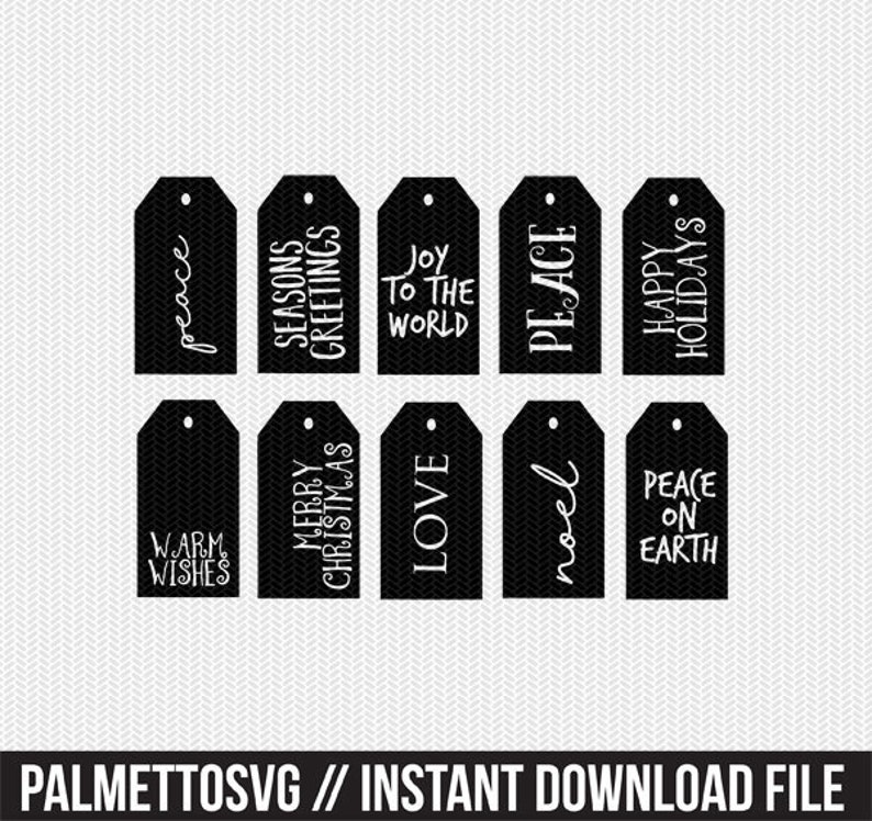 Download Christmas gift tags labels svg dxf cut file stencil ...