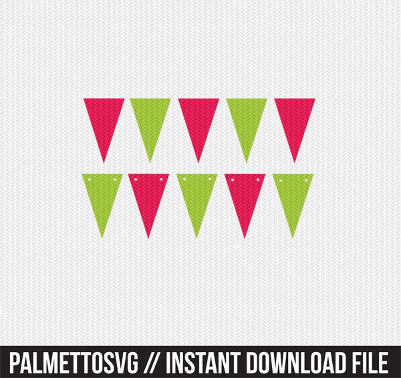 Download Triangle banner tag baby shower birthday party svg dxf jpeg | Etsy