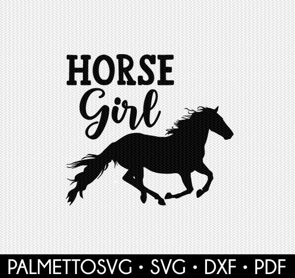 Download Horse Girl Svg Dxf File Instant Download Stencil Silhouette Cameo Cricut Animals Commercial Use Cricut Downloads