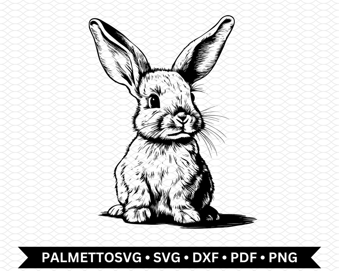 Rabbit Svg, Rabbit Png, Rabbit Dxf File, Rabbit Cut File, Rabbit Clip ...