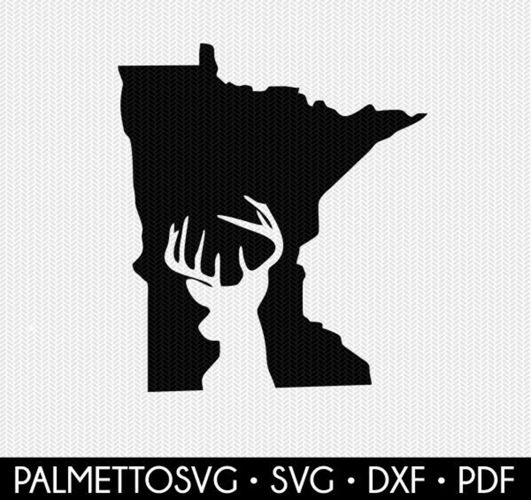 Minnesota Deer Svg, Dxf File, , Svg Files for Cricut, Clip Art, Deer