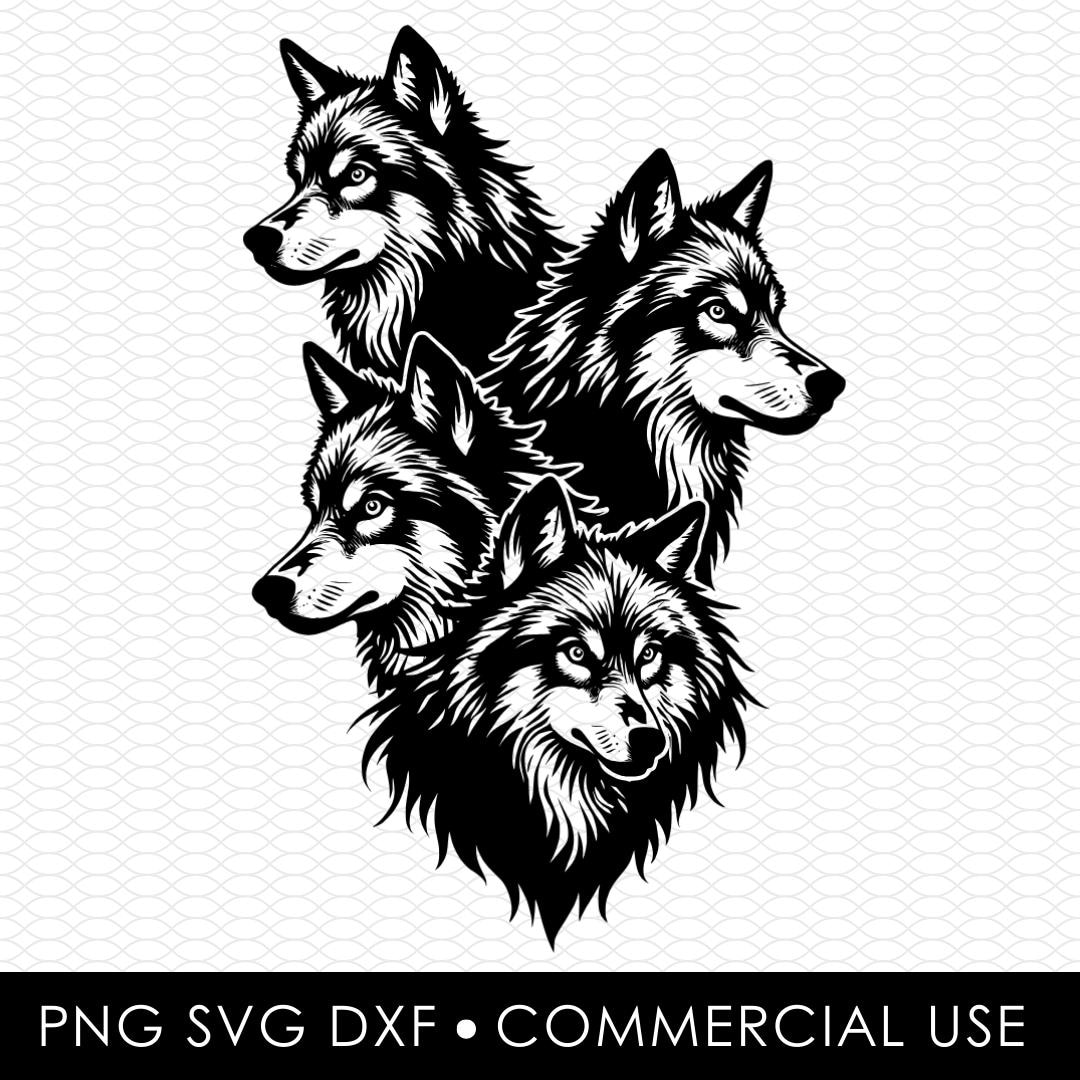 Wolf Svg, Wolf Png, Wolf Dxf, Wolf Cut File, Wolf Png Design, Wolf Dxf ...
