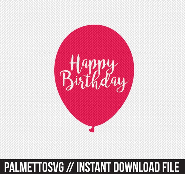 Download happy birthday svg dxf file instant download silhouette ...