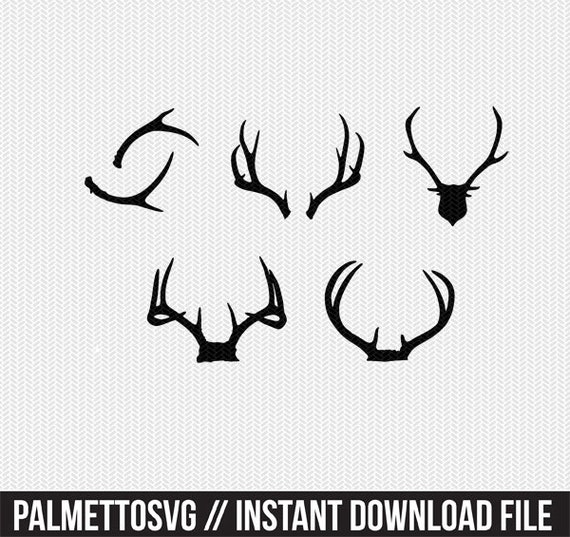 deer antlers svg, deer svg, hunting svg, dxf file, svg files for cricut,  clip art, commercial use, digital download