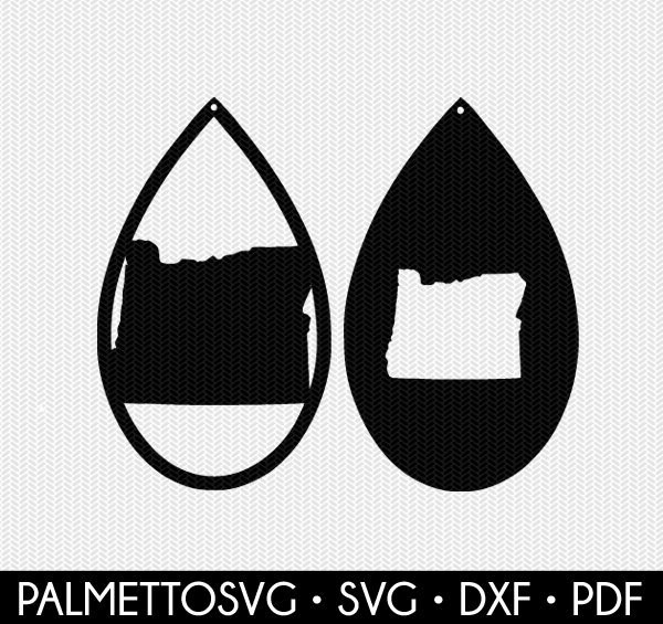 Download oregon earring template earring svg gift tags cricut ...