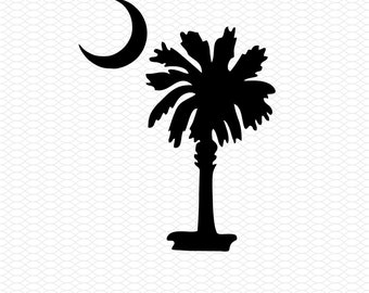 south carolina palm tree svg dxf png, laser cut file, sublimation design, laser burn file, sublimation png, laser engraving, cricut download