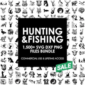 lot de svg chasse au cerf, lot de dxf de chasse au cerf, lot de svg pêche, dxf de pêche, fichiers svg pour cricut, téléchargements cricut, lot découpé au laser
