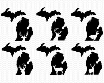 deer michigan svg dxf png, laser cut file, sublimation design, laser burn file, sublimation png, laser engraving, cricut download