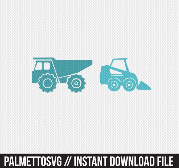 Download Dump Trucks Kids Decal Stencil Svg Dxf File Instant Download Silhouette Cameo Cricut Clip Art Commercial Use