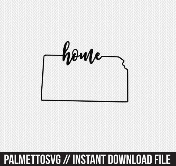 Download Kansas Home Svg Dxf File Instant Download Stencil Silhouette Etsy