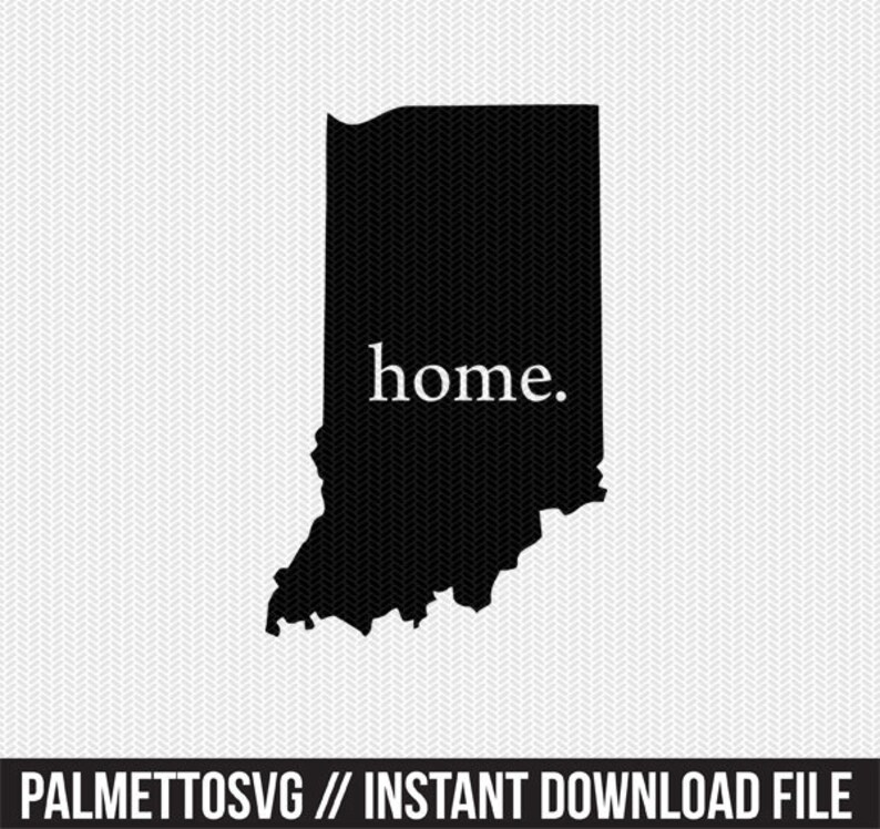 Download Indiana home svg dxf file stencil instant download ...