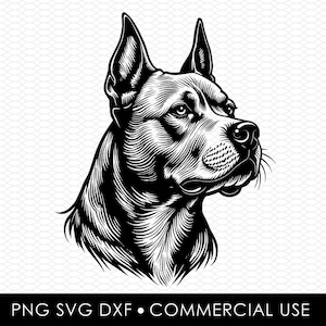 pitbull svg dxf png, laser cut file, sublimation design, svg cut file, laser burn file, sublimation png, laser engraving, cricut download