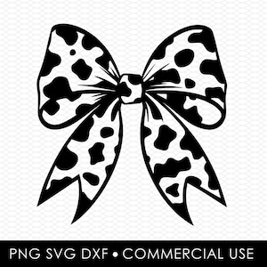 コケット ボウ 牛柄 svg png、コケット ボウ svg、コケット ボウ png、昇華デザイン、png デザイン、svg デザイン、レーザーカット デザイン