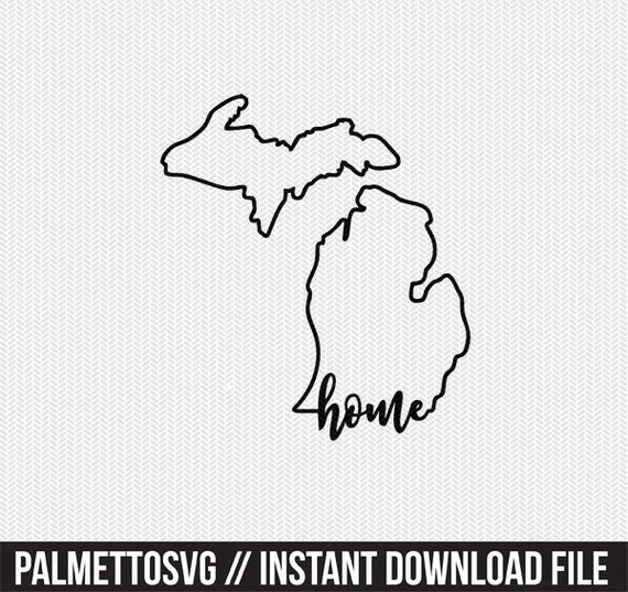 Free Free 338 Home Michigan Svg SVG PNG EPS DXF File