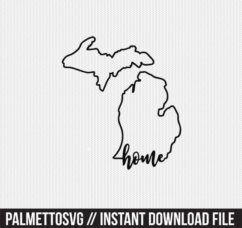 Free Free 346 Michigan Home Svg SVG PNG EPS DXF File
