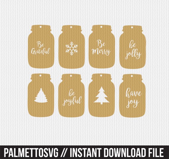 Download Mason jar christmas gift tags svg dxf jpeg png file ...