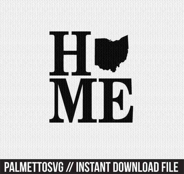 Download ohio home svg dxf file stencil monogram frame silhouette ...