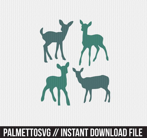 Download Baby Deer Svg Dxf File Instant Download Silhouette Cameo Cricut Clip Art Commercial Use