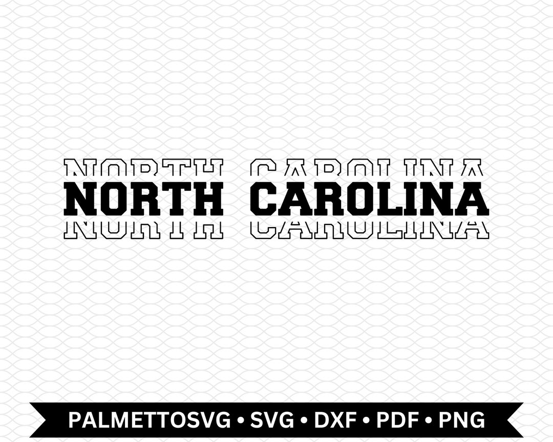 North Carolina Svg North Carolina Dxf File North Carolina Etsy