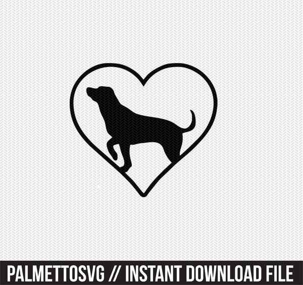 Download Dog Heart Svg Dxf Png File Instant Download Stencil Silhouette Cameo Cricut Downloads Cut File Clip Art Commercial Use PSD Mockup Templates