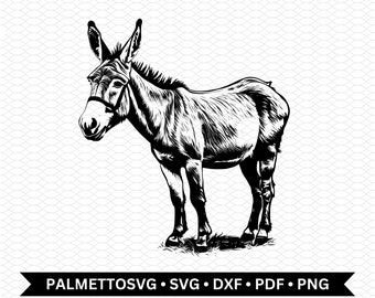 donkey svg, donkey dxf, donkey cut file, donkey png, svg files for cricut, cricut downloads, commercial use, digital download