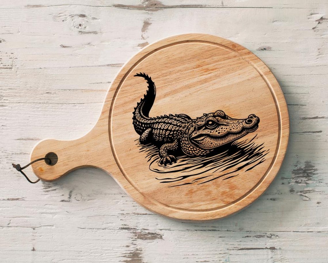 Alligator Svg Dxf Png, Laser Cut File, Sublimation Design, Svg Cut File ...
