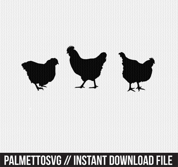 Download Chicken svg dxf jpeg png file instant download stencil | Etsy