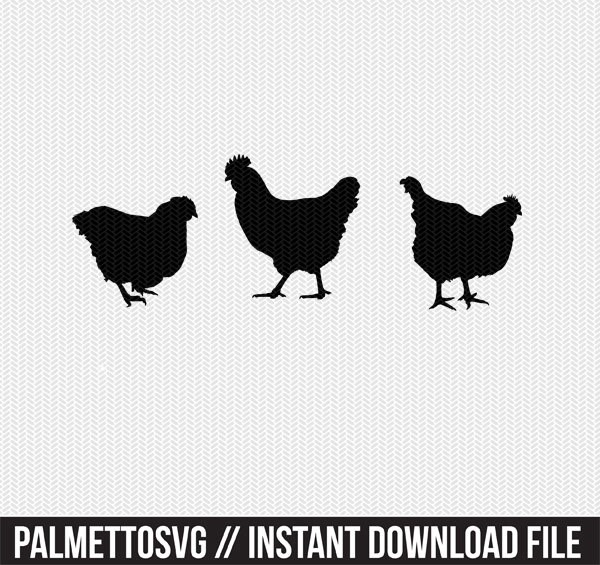 Download Chicken svg dxf jpeg png file instant download stencil | Etsy