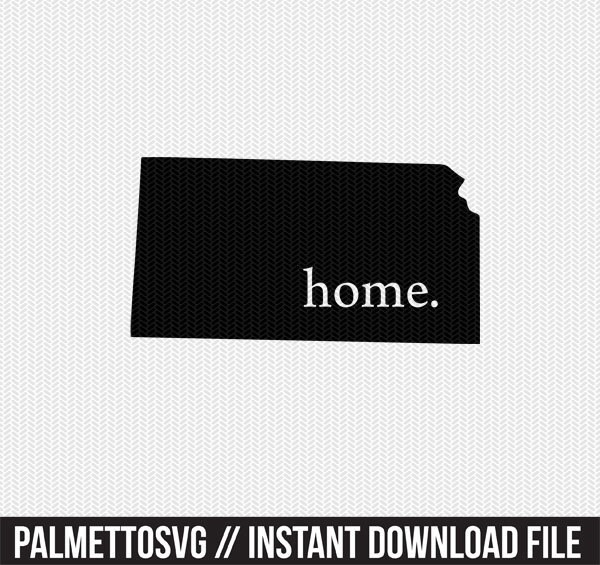 Download Kansas Home Svg Dxf File Stencil Instant Download Silhouette Cameo Cricut Downloads Clip Art Home State Svg Dxf File