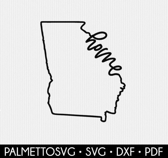 Georgia Svg Georgia Home Svg Georgia Dxf File Georgia Cut - Etsy