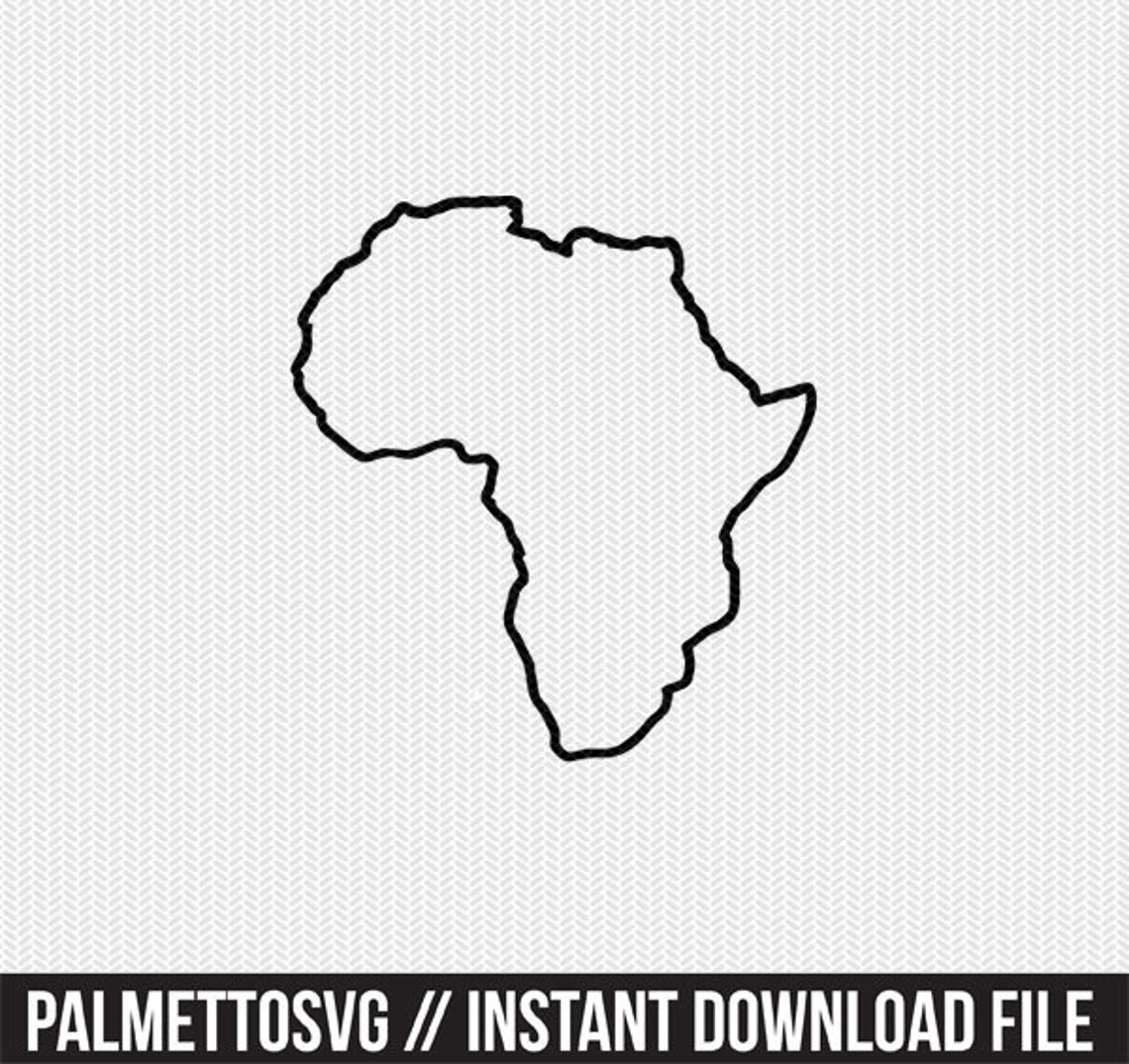 Africa Svg Africa Outline Svg Africa Dxf File Africa Cut Etsy Africa svg africa outline svg africa dxf file africa cut etsy