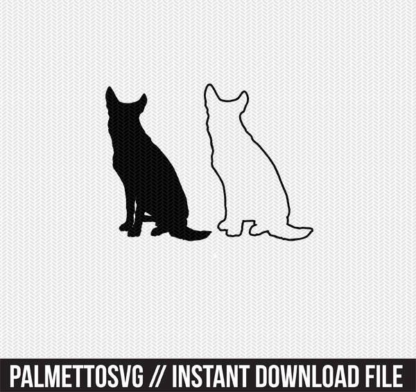 Download Dog Outline German Shepard Svg Dxf File Stencil Monogram Frame Silhouette Cameo Cricut Clip Art Commercial Use